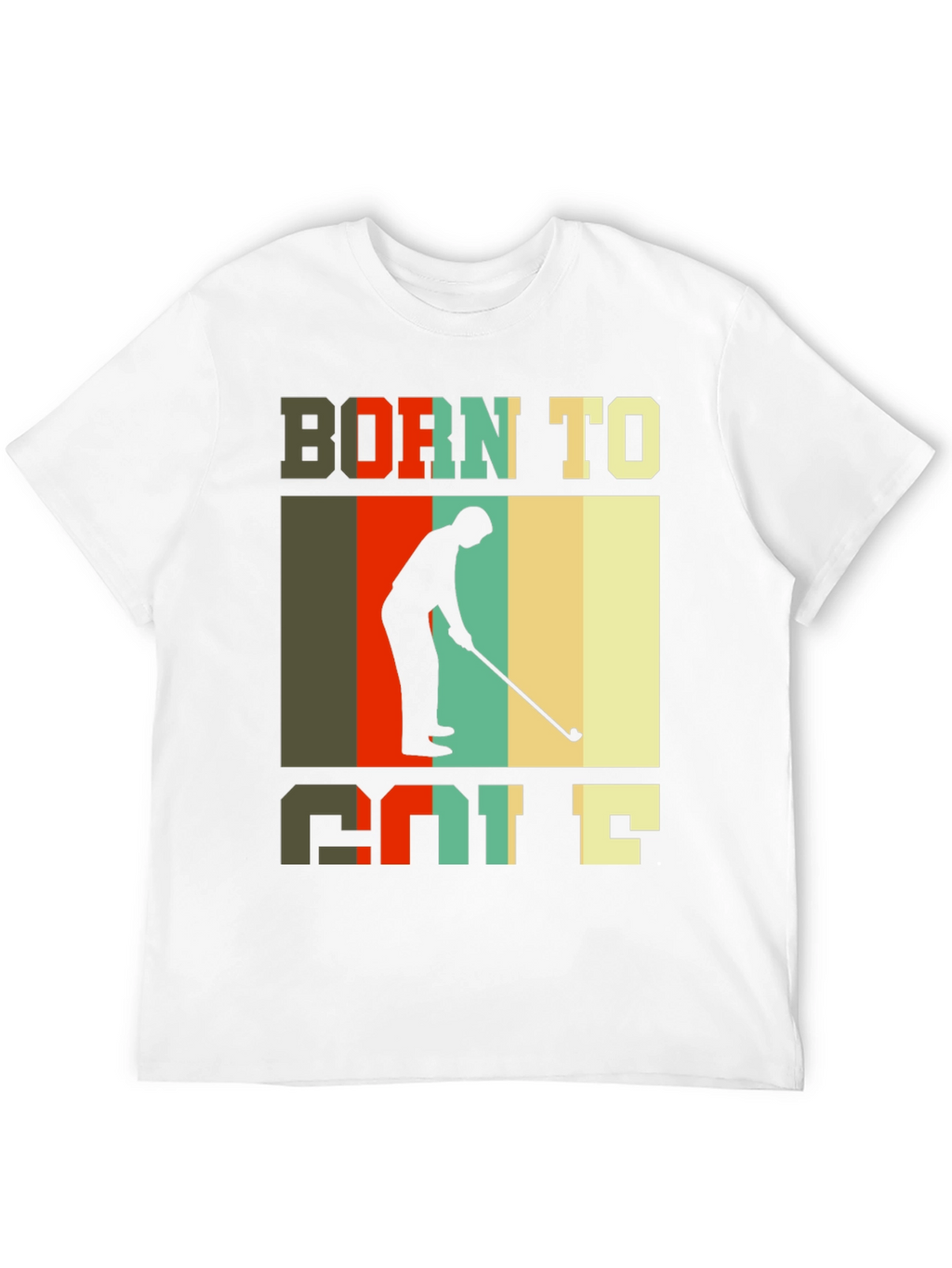 Born to Golf T-Shirt Retro Style Golfer Tee