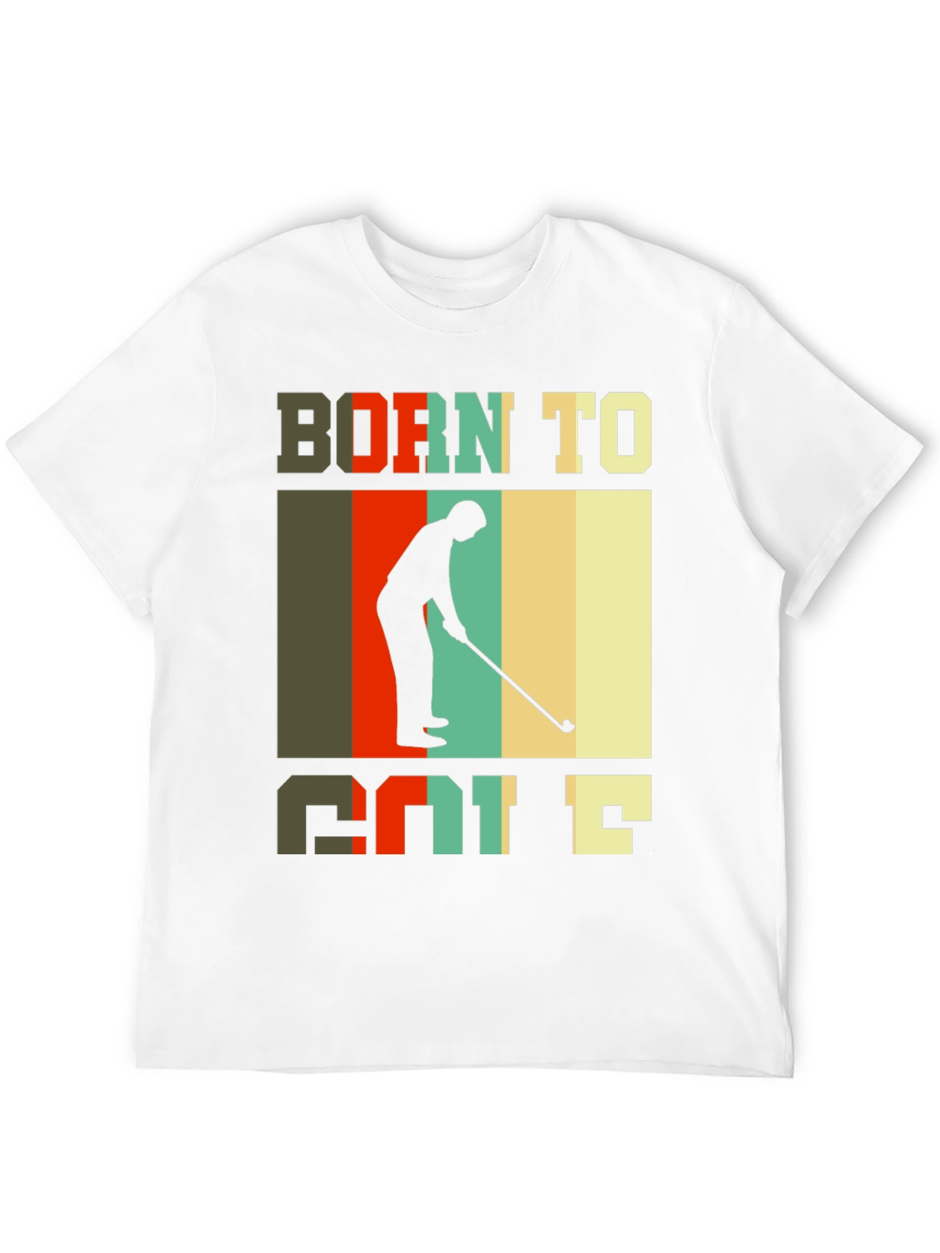 Born to Golf T-Shirt Retro Style Golfer Tee