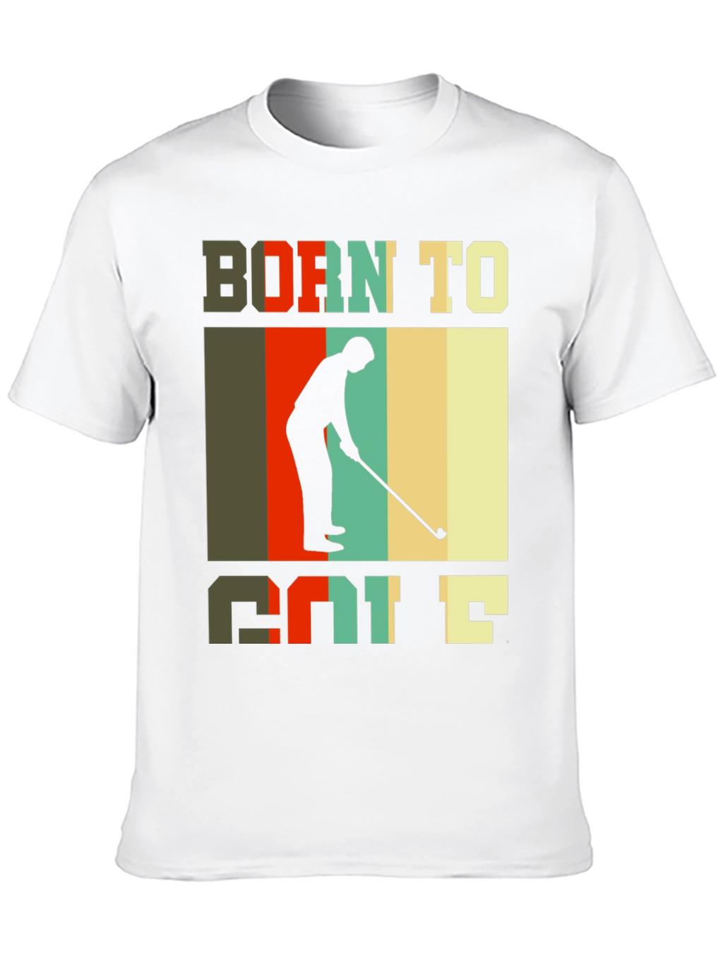Born to Golf T-Shirt Retro Style Golfer Tee