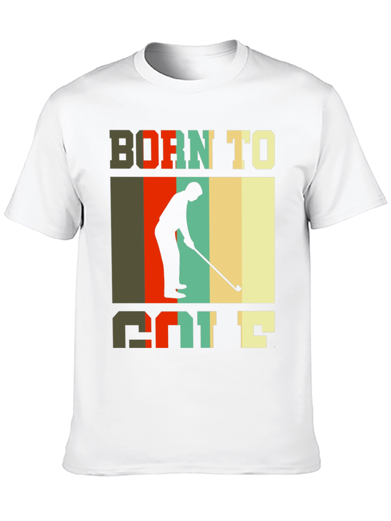 Born to Golf T-Shirt Retro Style Golfer Tee