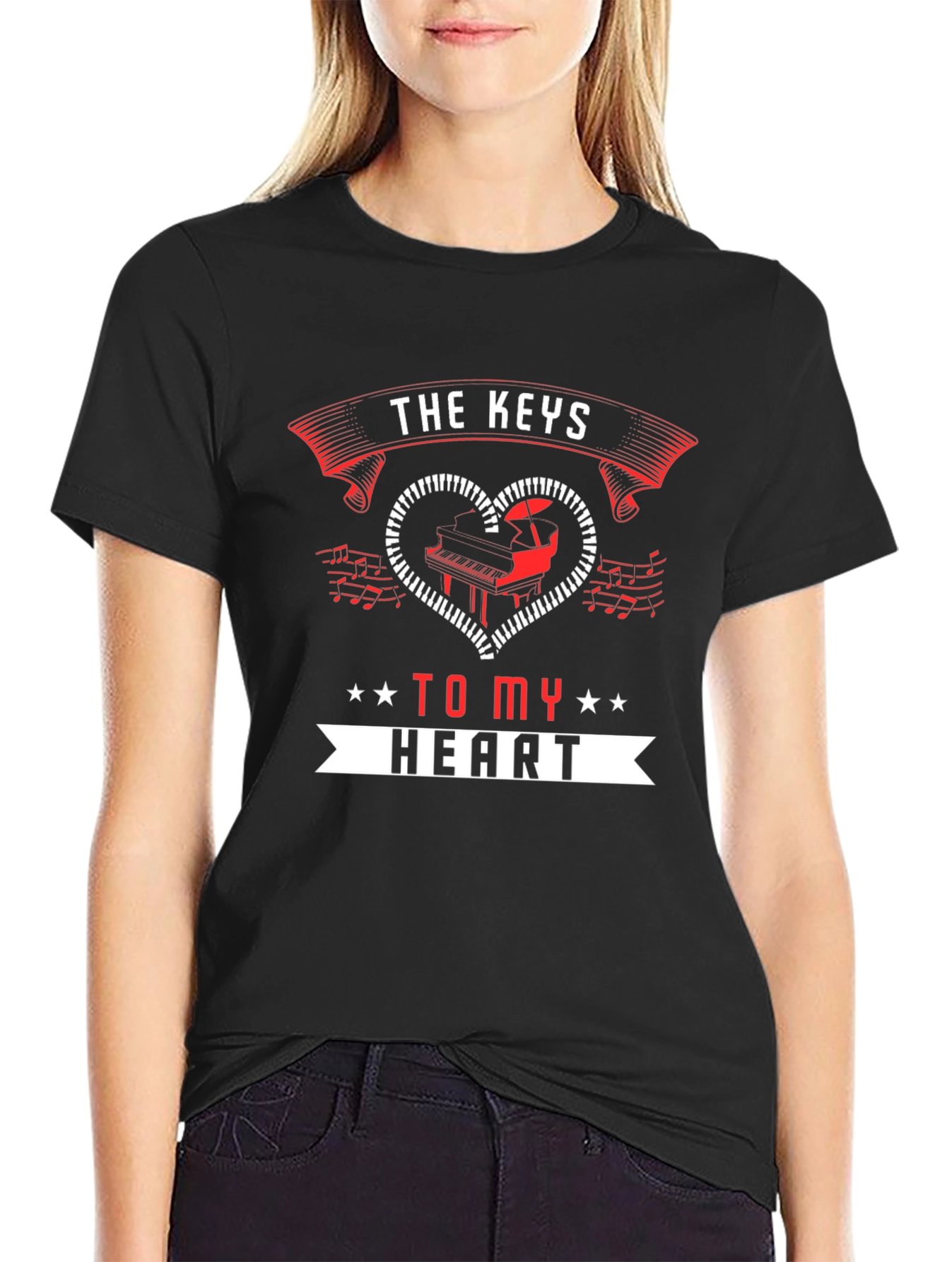 The Keys to My Heart Piano T-Shirt