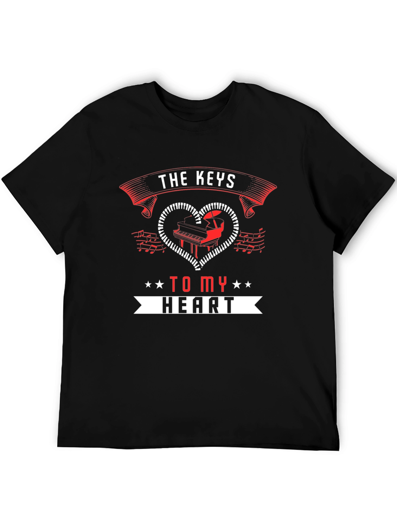 The Keys to My Heart Piano T-Shirt