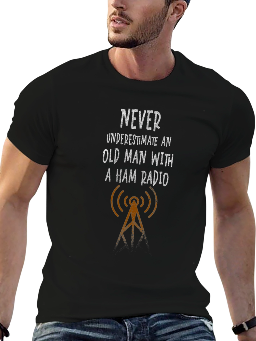 Old Man Ham Radio T-Shirt