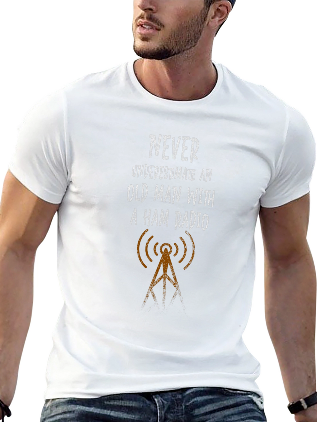 Old Man Ham Radio T-Shirt