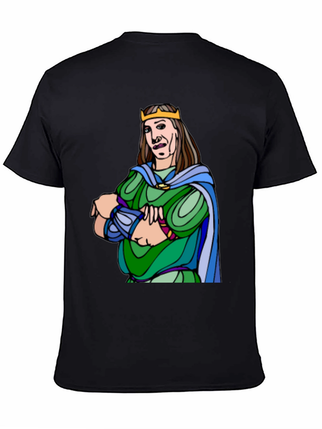 King Cartoon Graphic Tee - Black