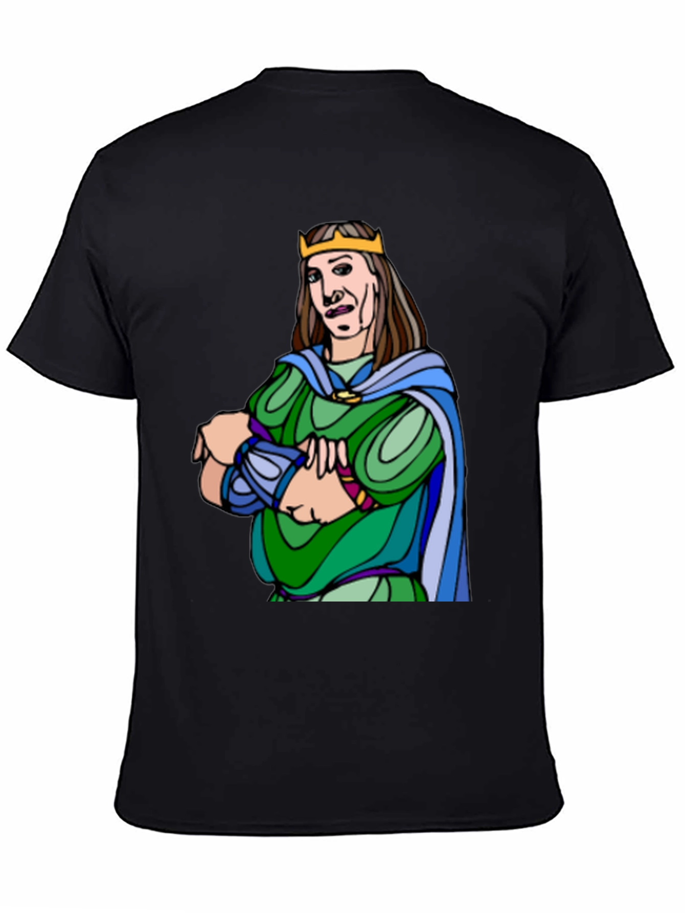 King Cartoon Graphic Tee - Black