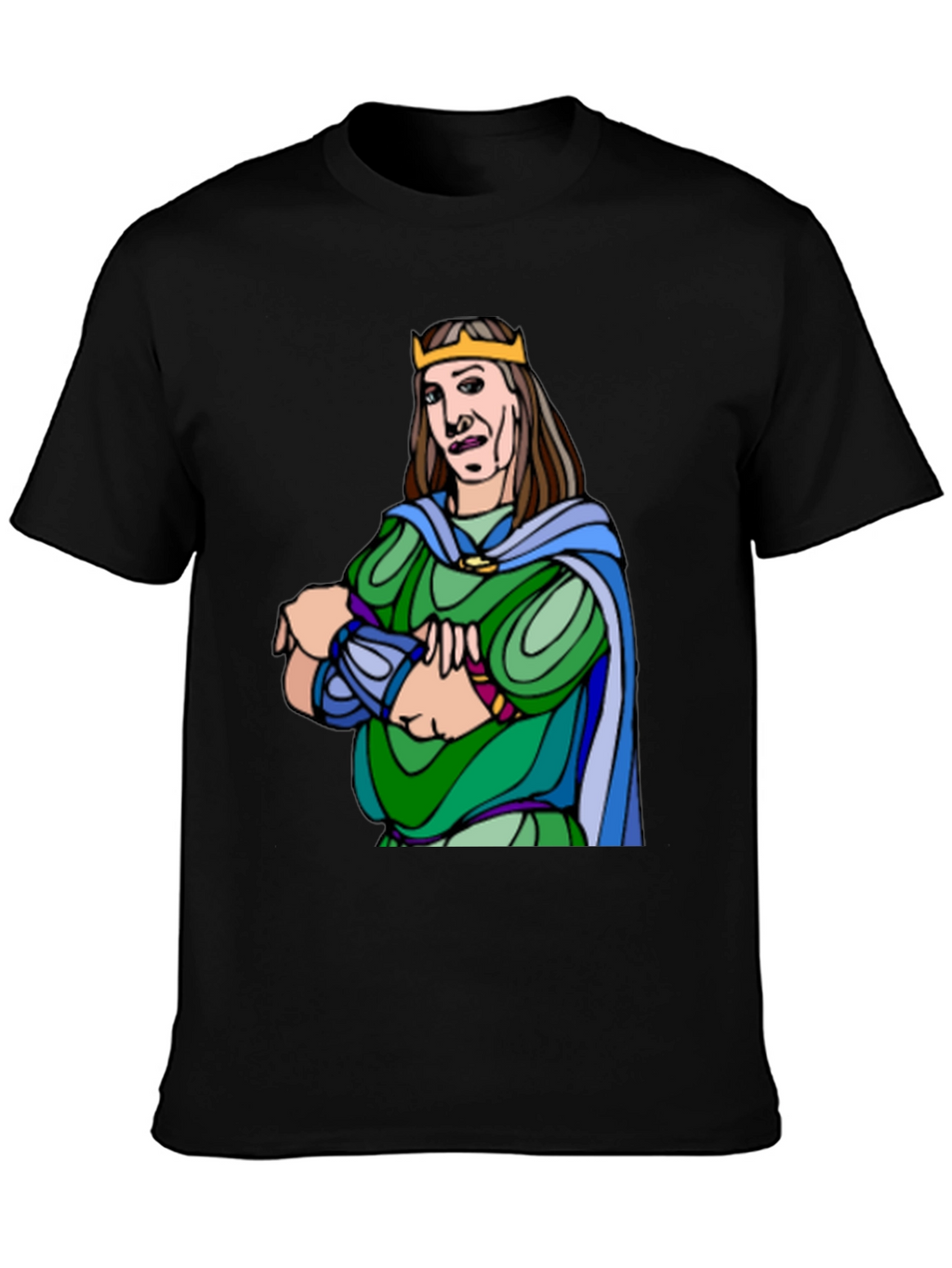 King Cartoon Graphic Tee - Black