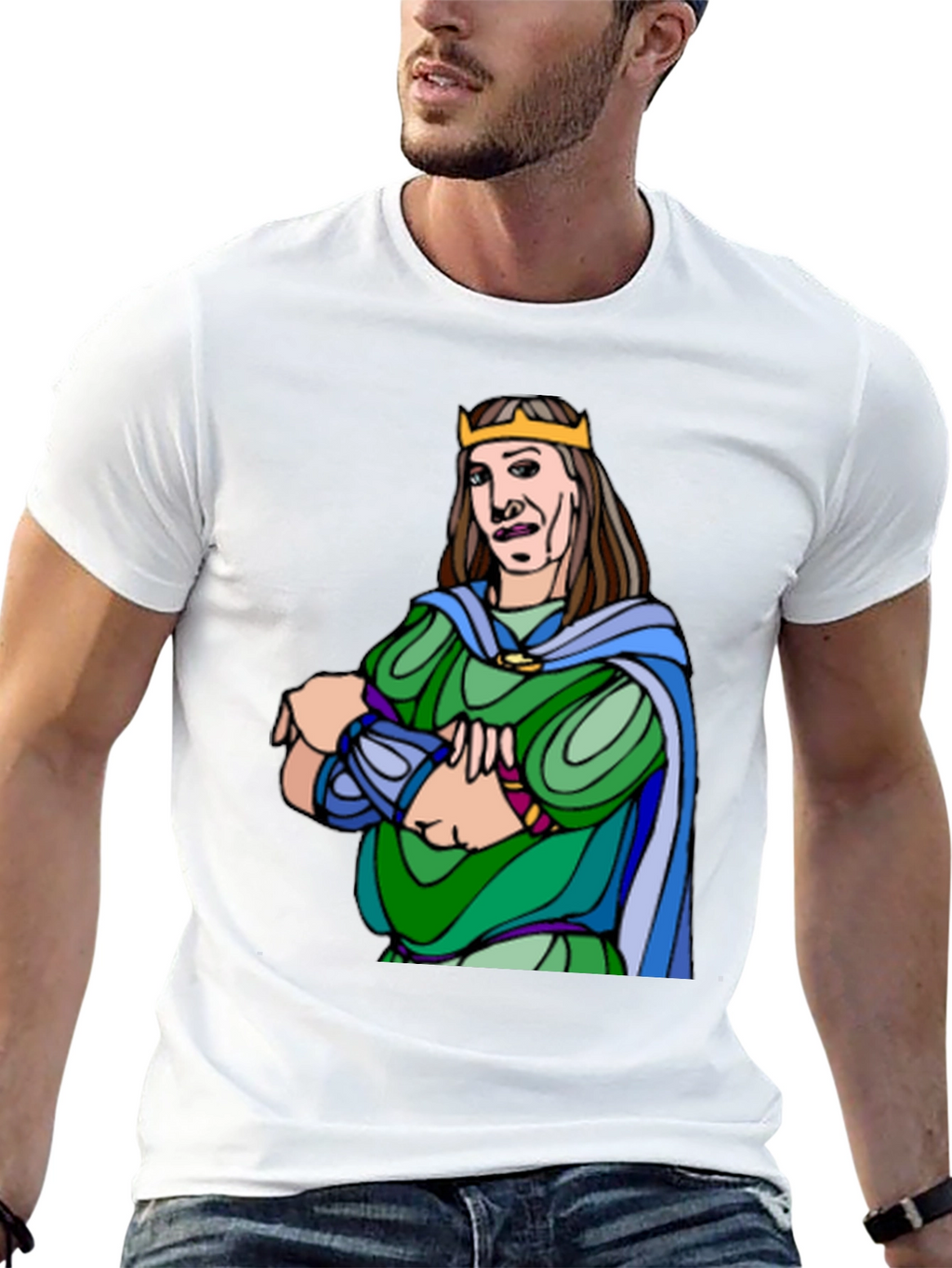 King Cartoon Graphic Tee - Black