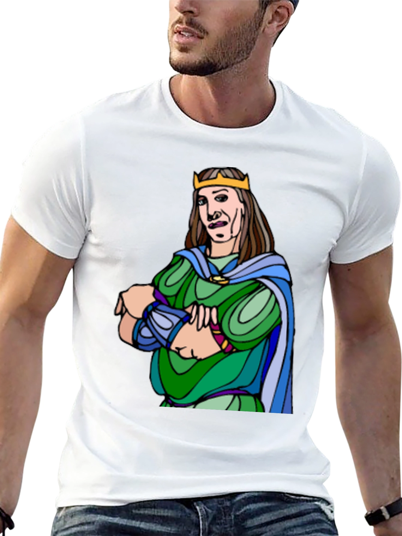 King Cartoon Graphic Tee - Black