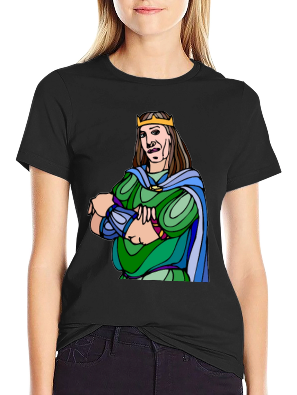 King Cartoon Graphic Tee - Black