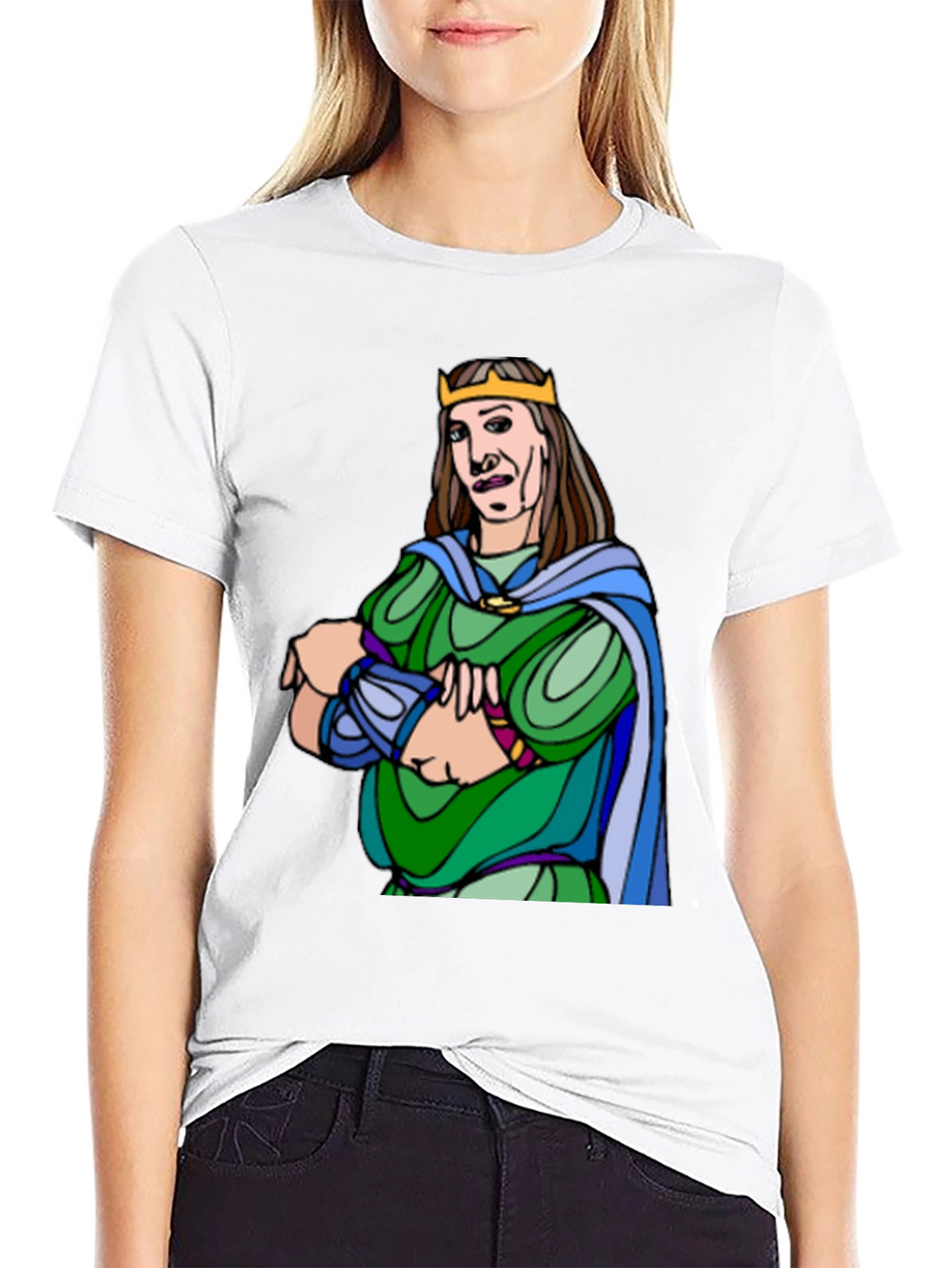 King Cartoon Graphic Tee - Black