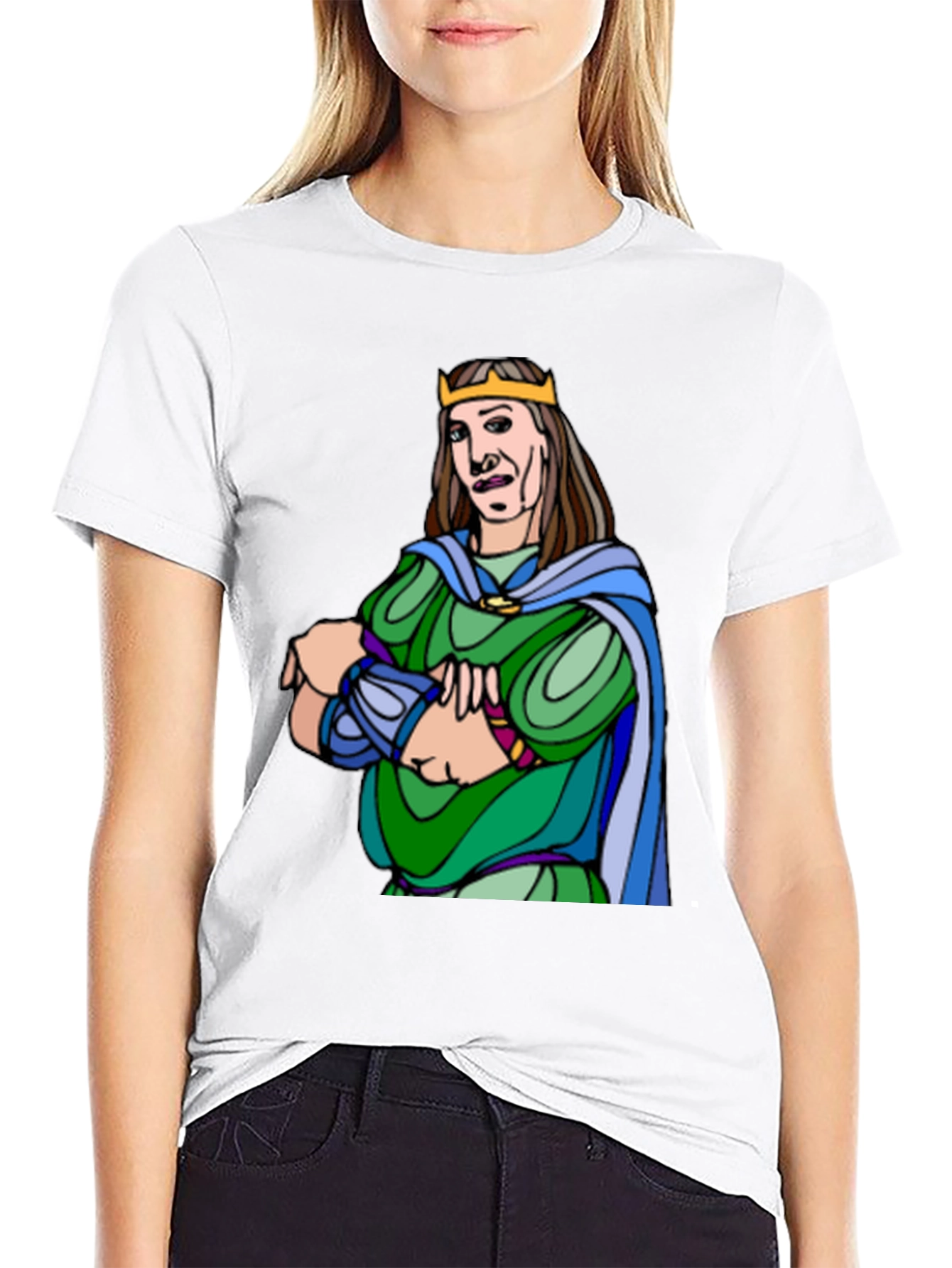 King Cartoon Graphic Tee - Black
