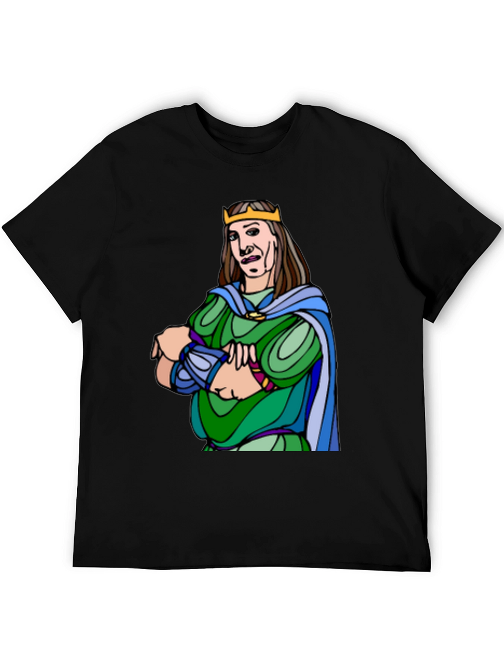 King Cartoon Graphic Tee - Black