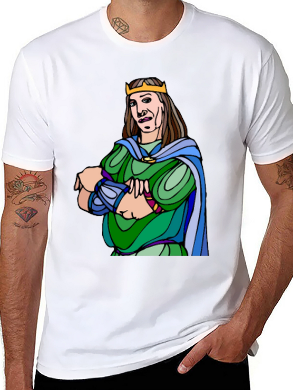 King Cartoon Graphic Tee - Black