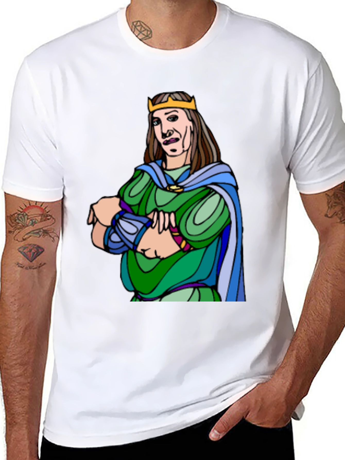 King Cartoon Graphic Tee - Black