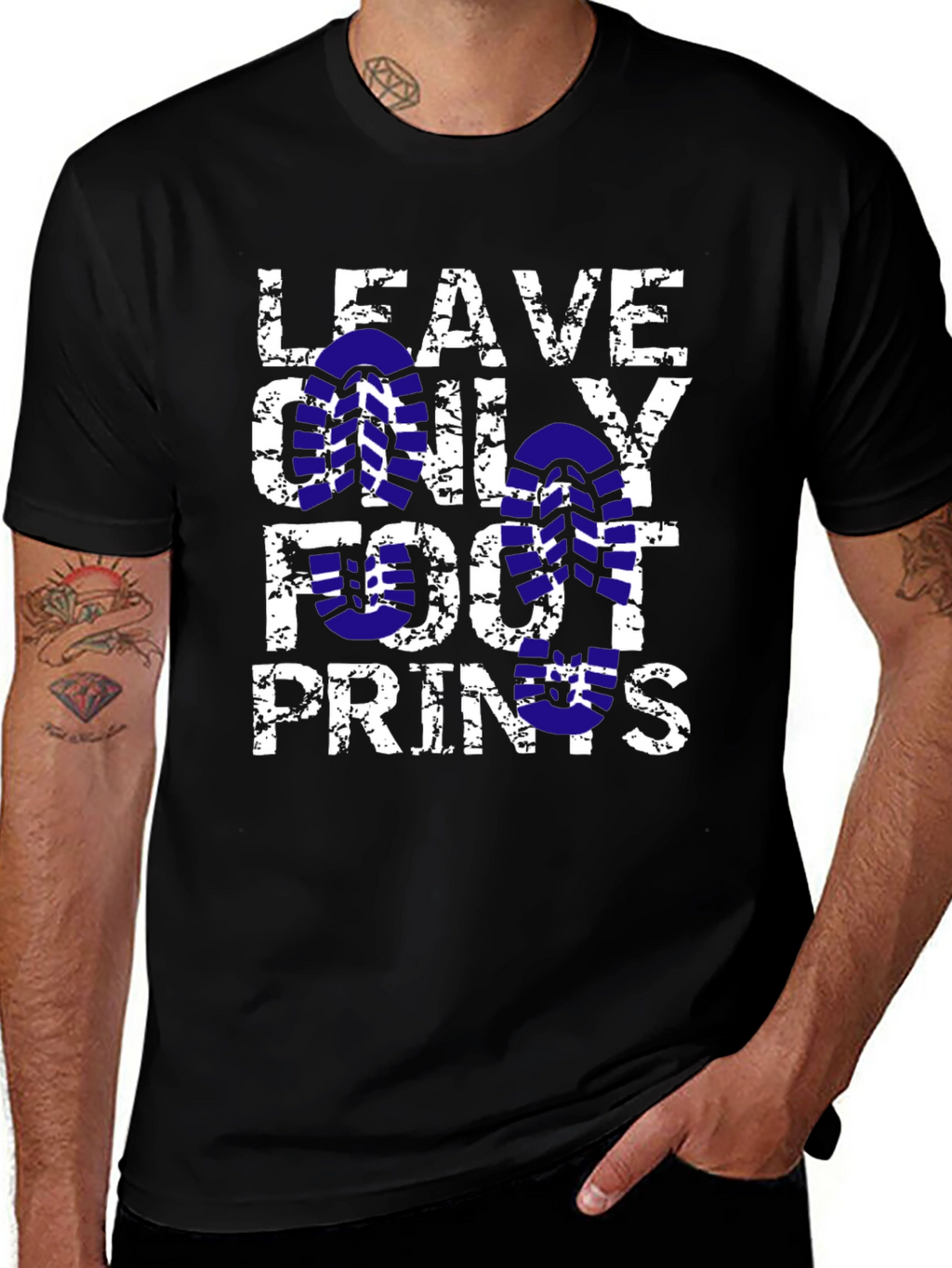Leave Only Footprints Graphic Tee