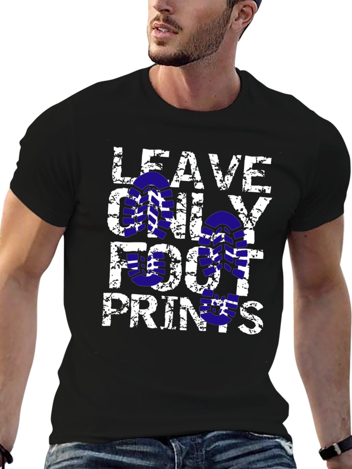 Leave Only Footprints Graphic Tee