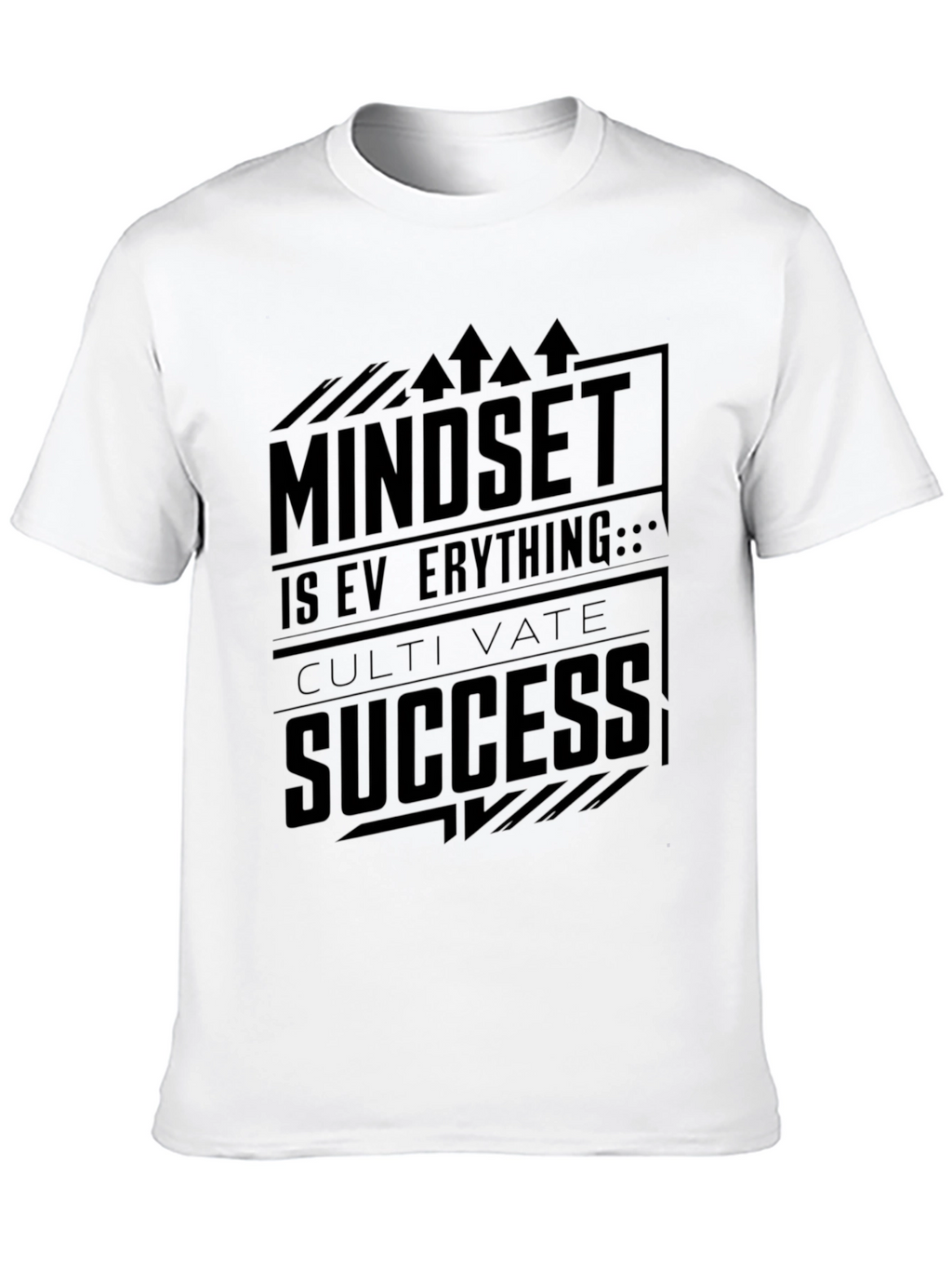 Mindset Success Black Graphic Tee