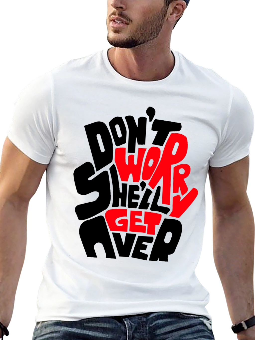Dont Worry T-Shirt - Graphic Print Tee