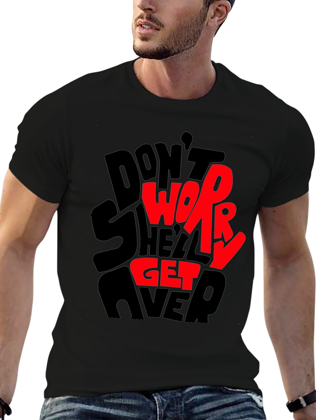 Dont Worry T-Shirt - Graphic Print Tee
