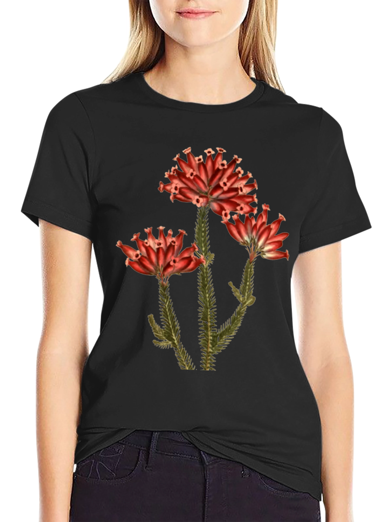 Botanical Print Tee - Unique Floral Design