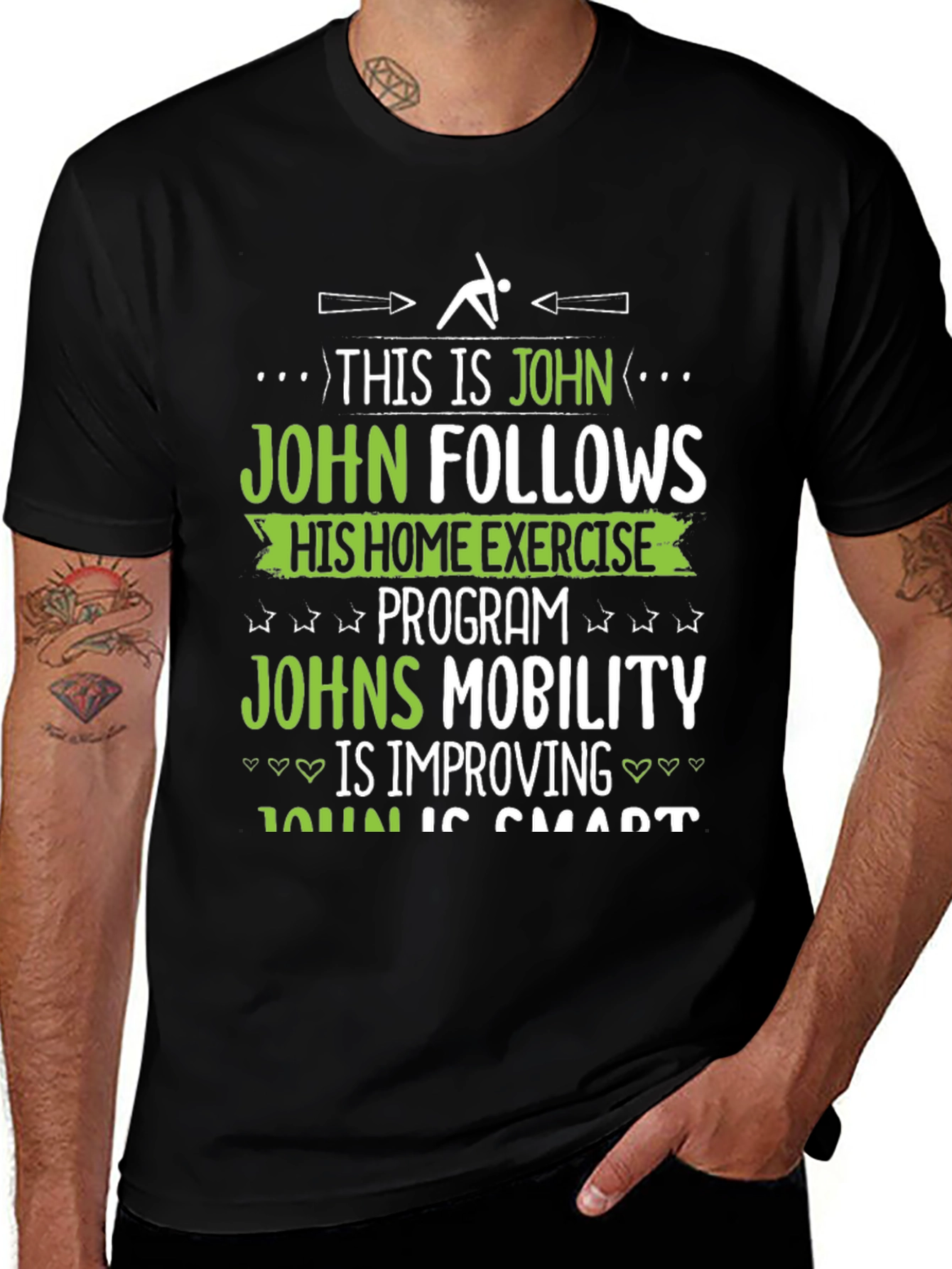 Johns Home Exercise T-Shirt - Funny Fitness Gift