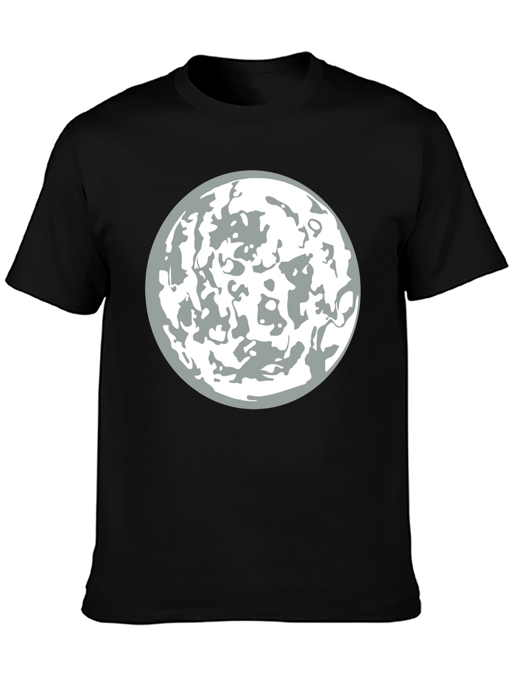 Lunar Graphic Tee - Stylish Moon Design T-Shirt