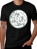 Lunar Graphic Tee - Stylish Moon Design T-Shirt