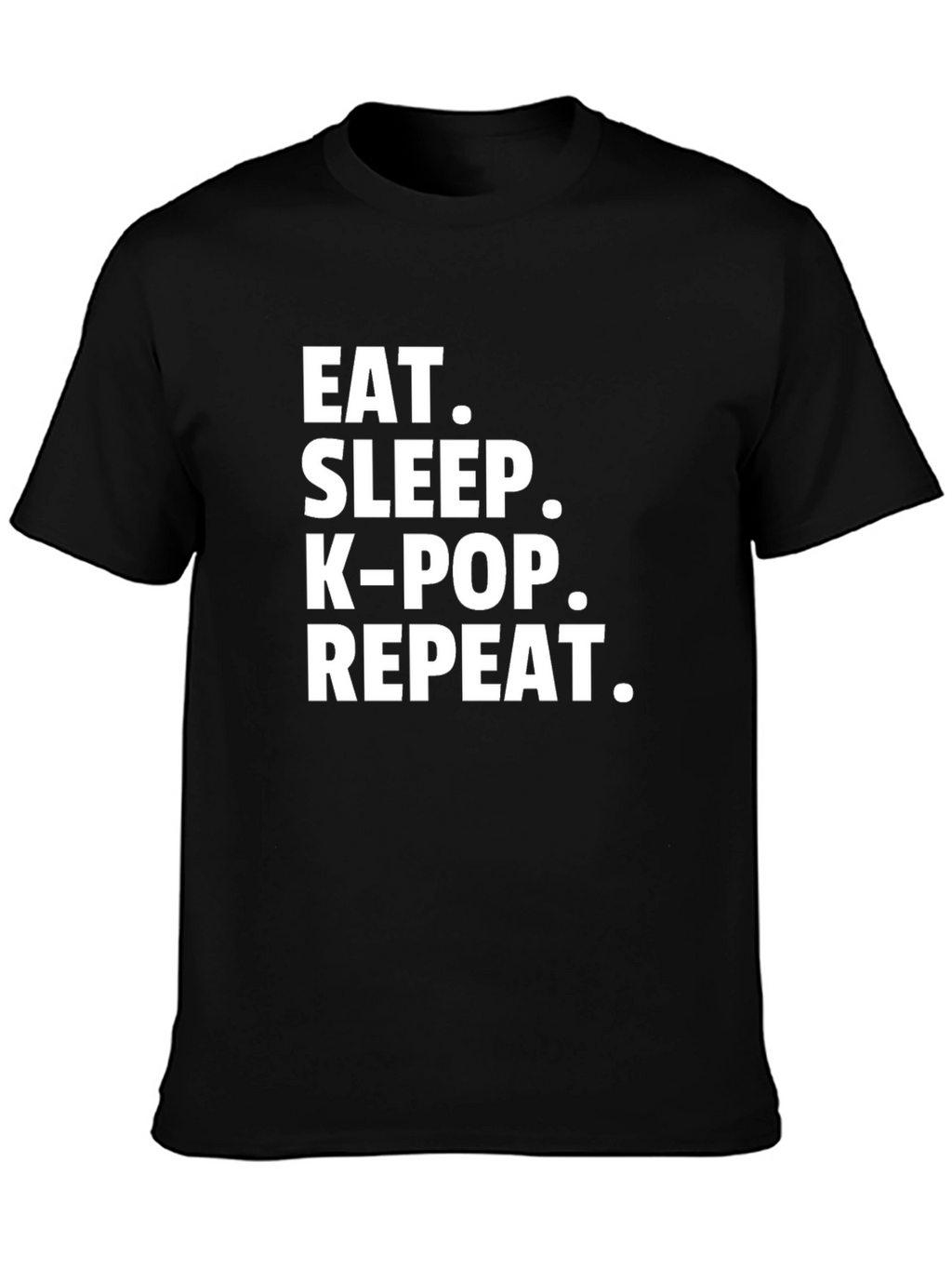 Eat Sleep K-Pop Repeat T-Shirt - Stylish Graphic Tee