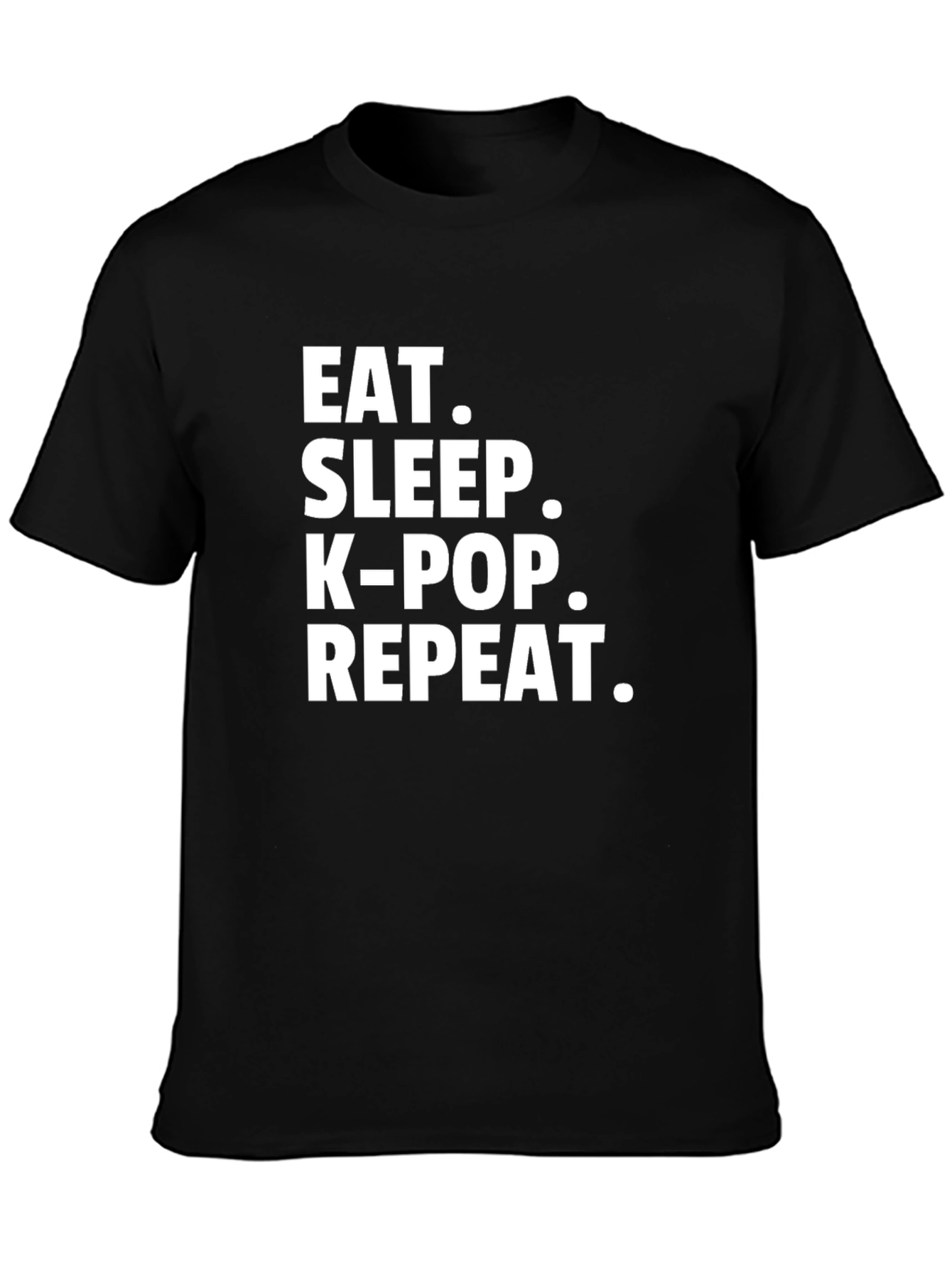 Eat Sleep K-Pop Repeat T-Shirt - Stylish Graphic Tee