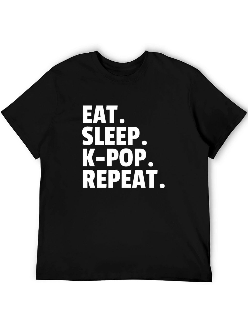 Eat Sleep K-Pop Repeat T-Shirt - Stylish Graphic Tee