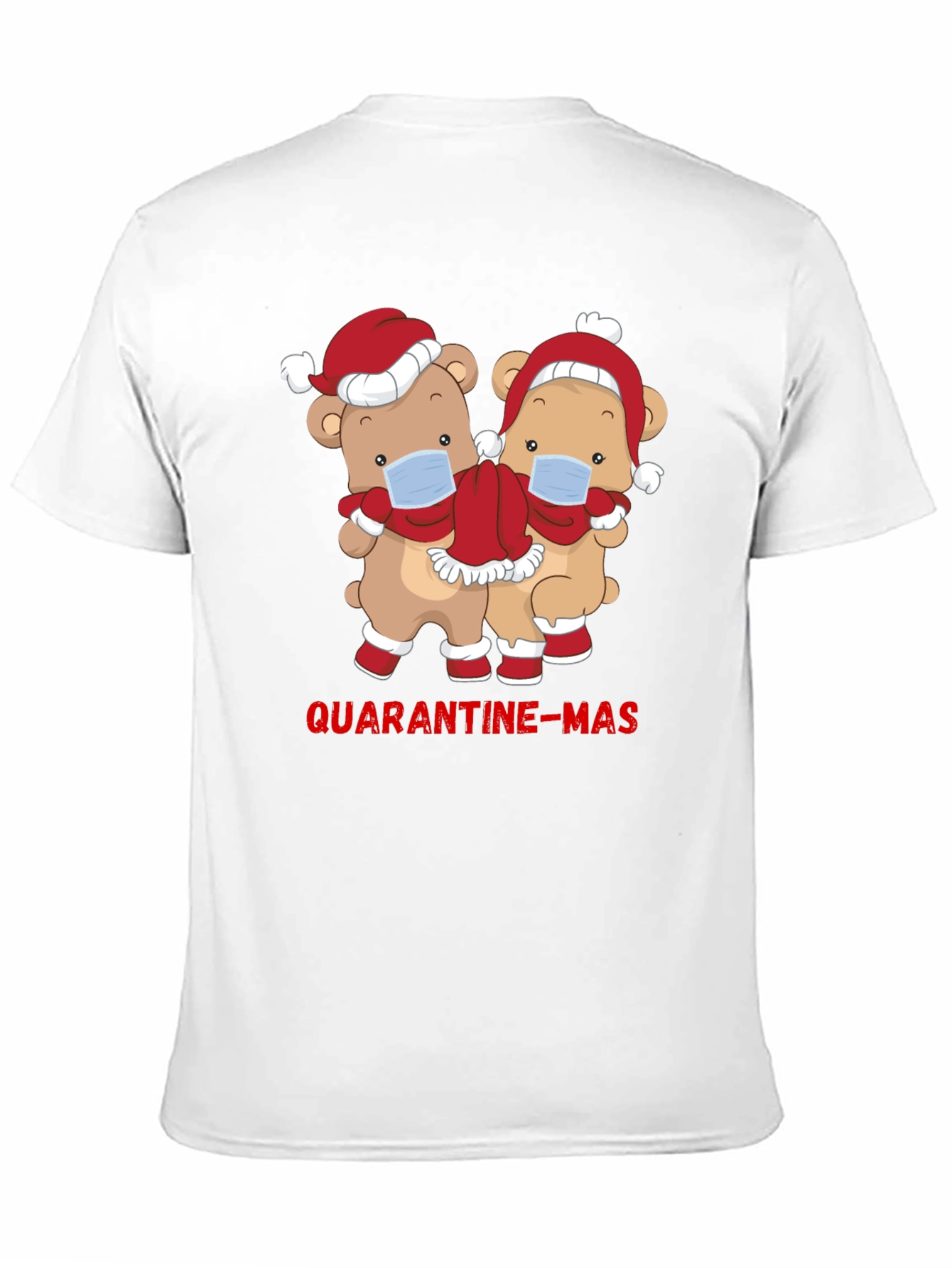 Quarantine-Mas Bear Graphic T-Shirt