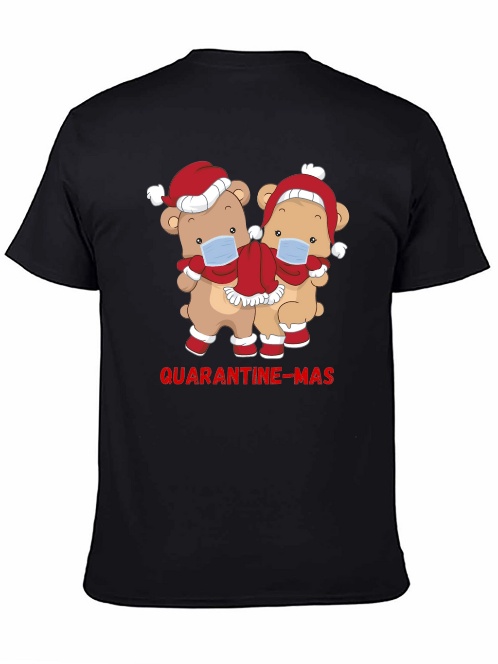 Quarantine-Mas Bear Graphic T-Shirt