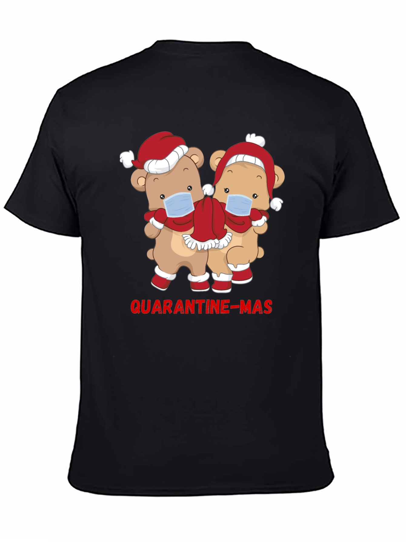 Quarantine-Mas Bear Graphic T-Shirt