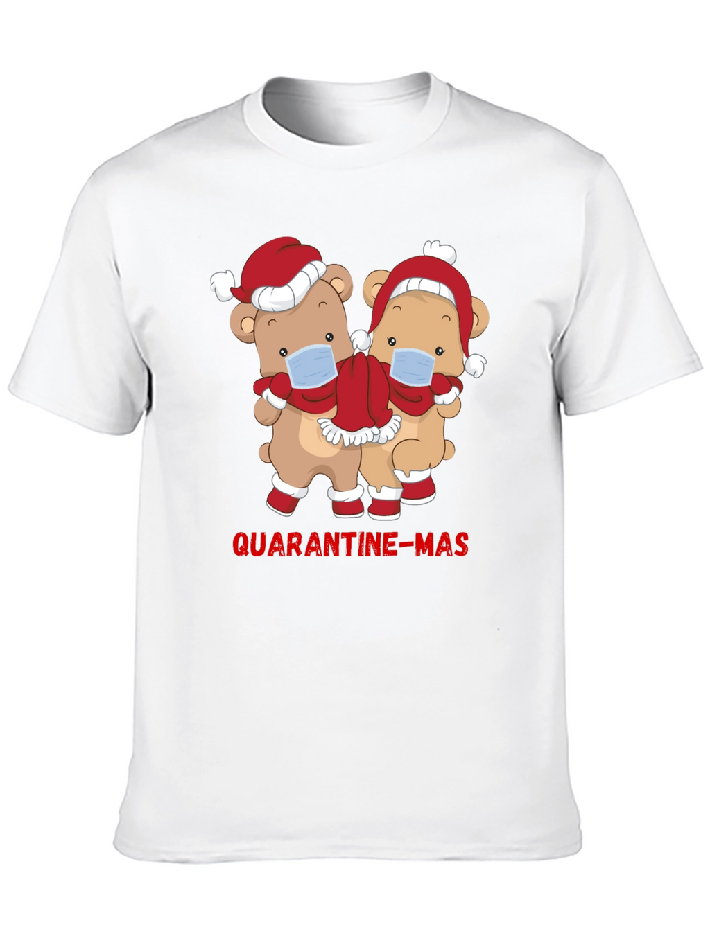 Quarantine-Mas Bear Graphic T-Shirt