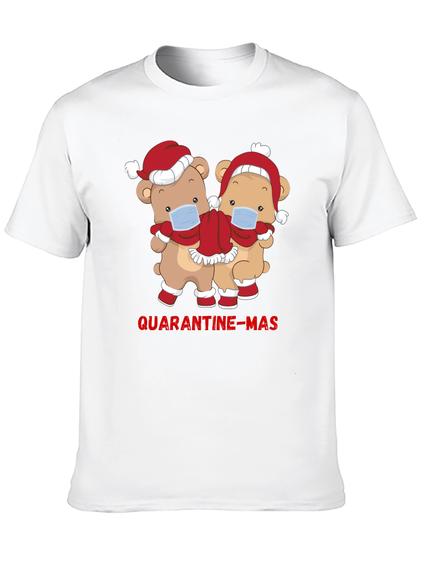 Quarantine-Mas Bear Graphic T-Shirt