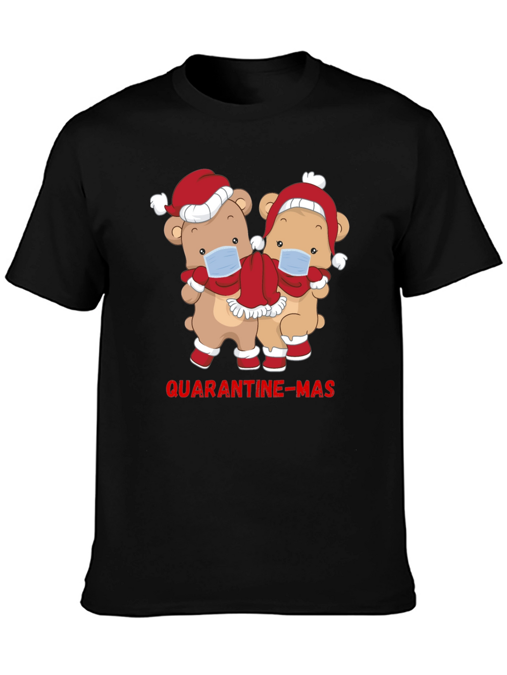 Quarantine-Mas Bear Graphic T-Shirt