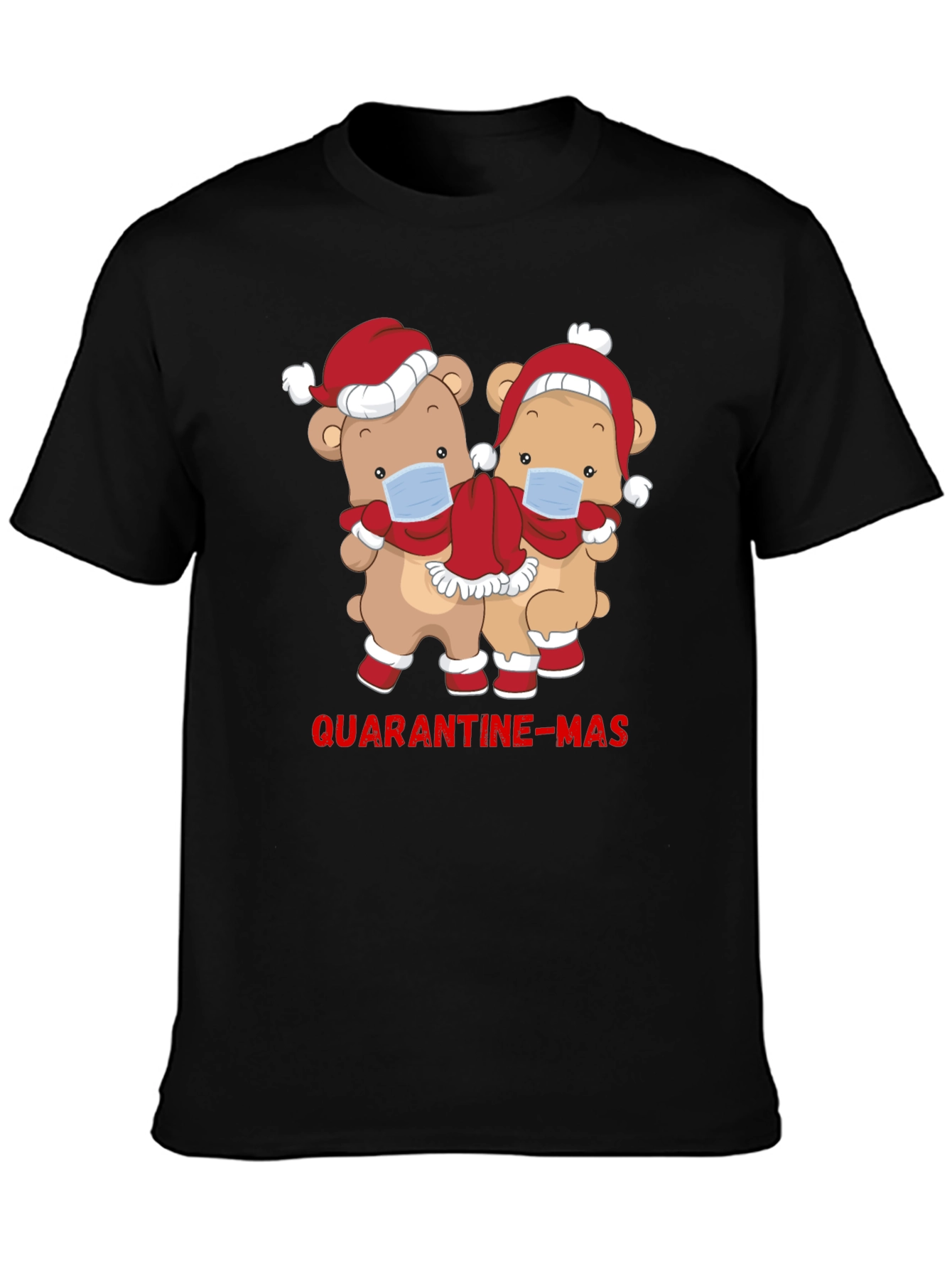 Quarantine-Mas Bear Graphic T-Shirt
