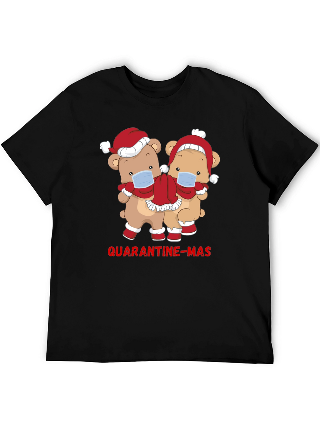 Quarantine-Mas Bear Graphic T-Shirt