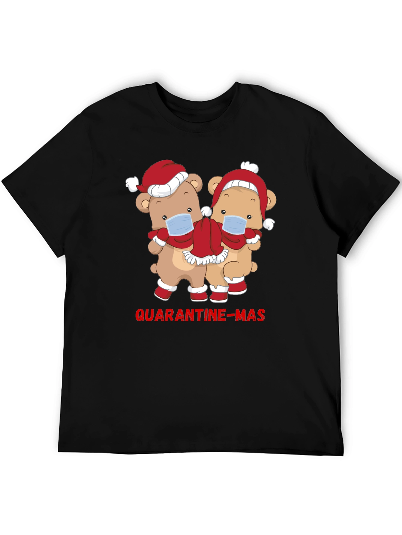 Quarantine-Mas Bear Graphic T-Shirt
