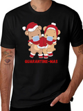 Quarantine-Mas Bear Graphic T-Shirt