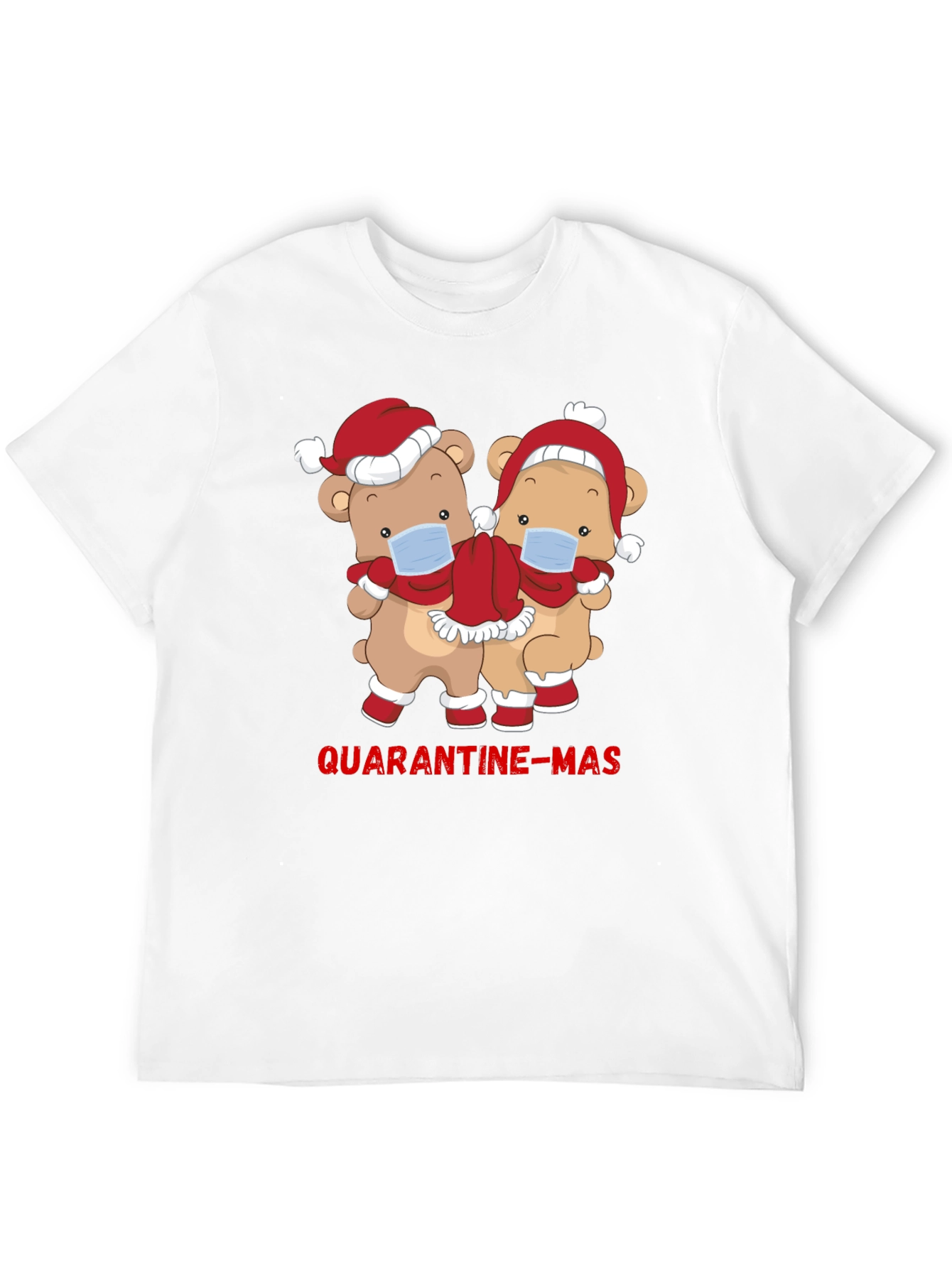 Quarantine-Mas Bear Graphic T-Shirt