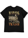 Warning I May Spontaneously Talk About Trains T-Shirt
