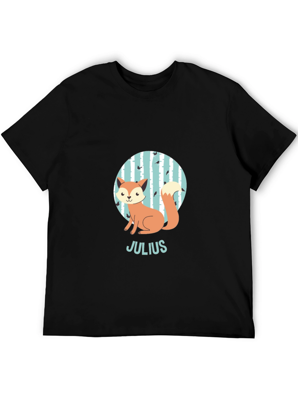Cute Fox Julius Kids Personalized T-Shirt