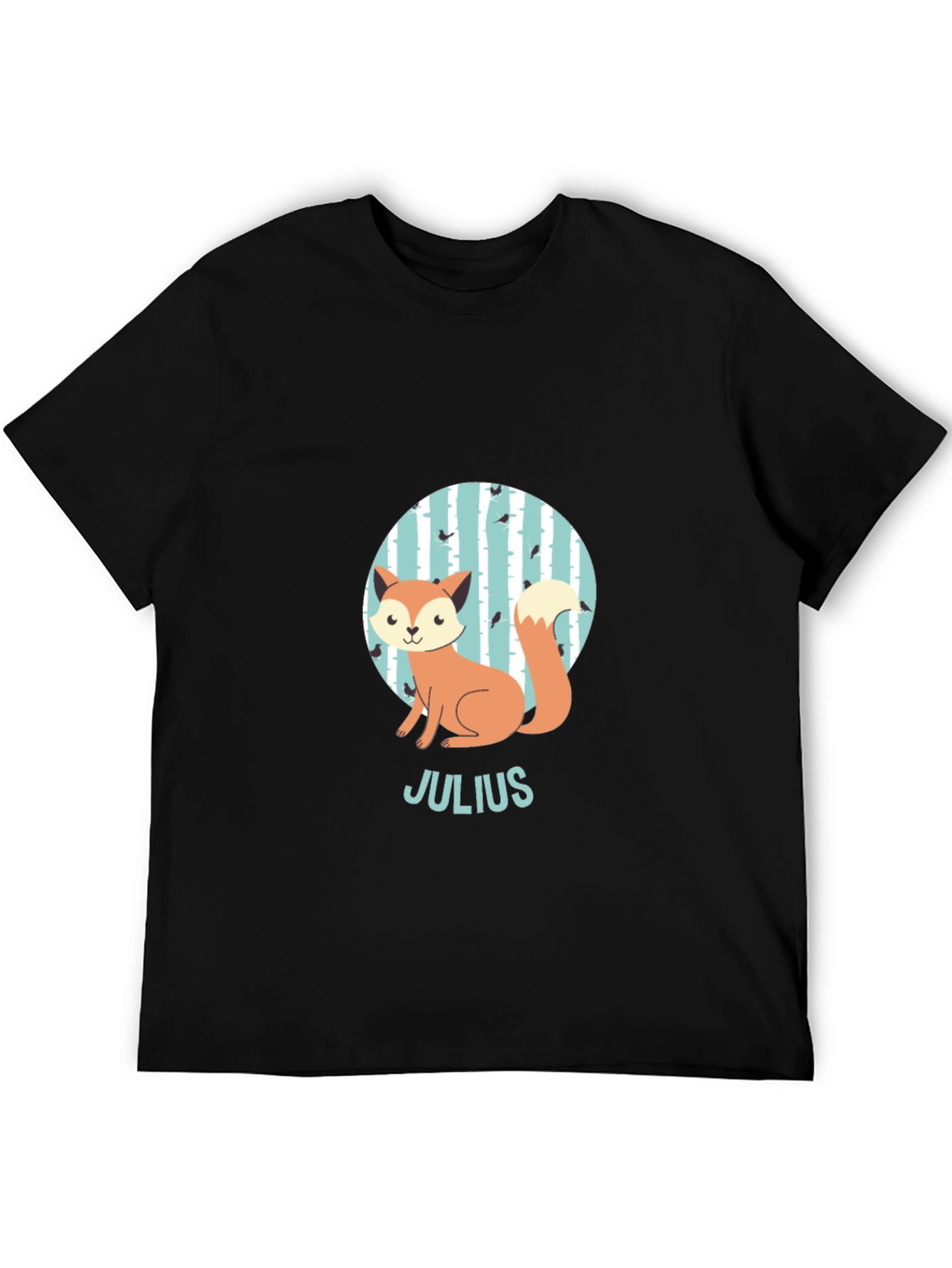 Cute Fox Julius Kids Personalized T-Shirt