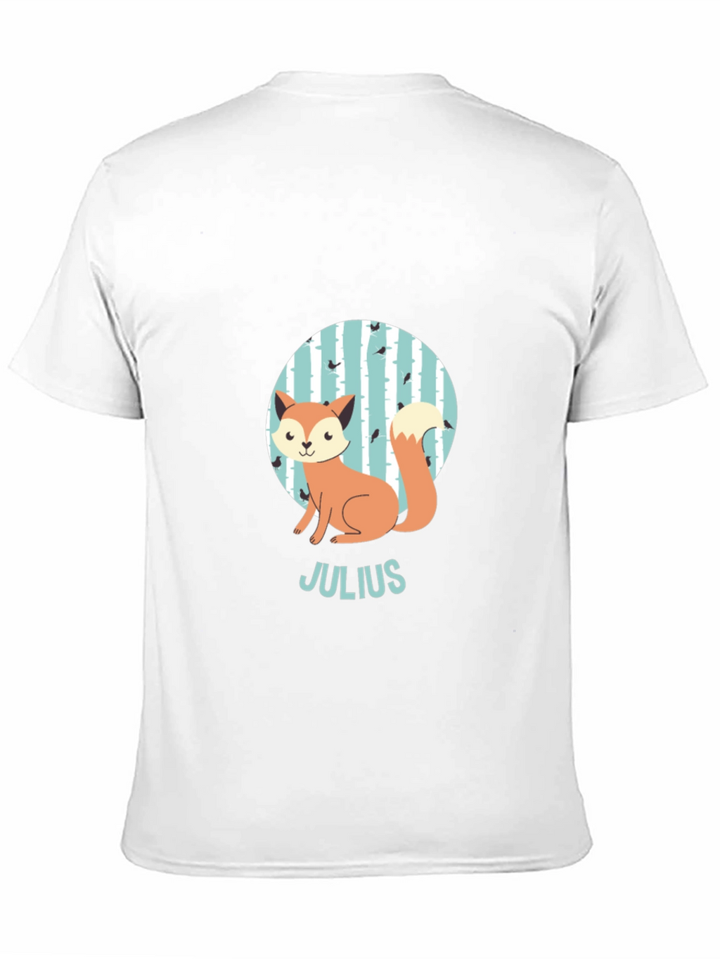 Cute Fox Julius Kids Personalized T-Shirt
