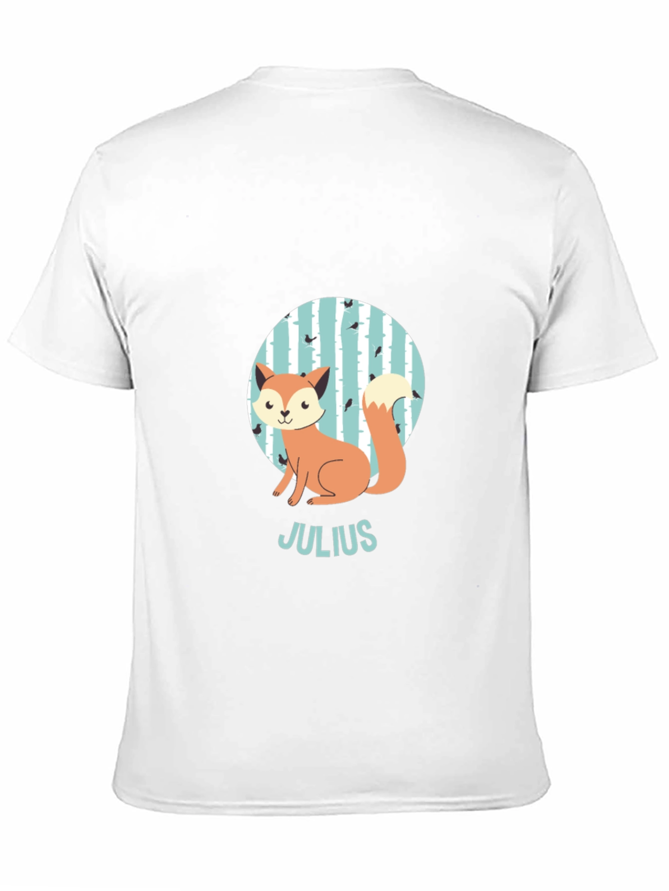 Cute Fox Julius Kids Personalized T-Shirt