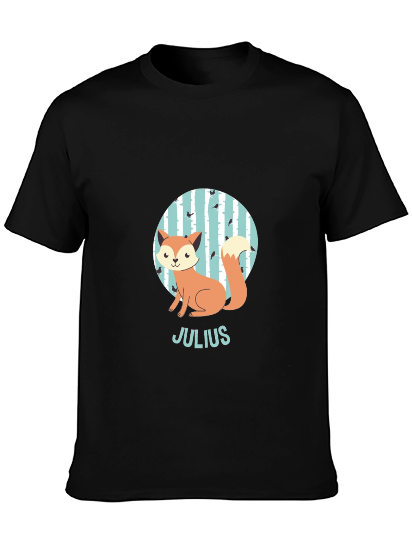 Cute Fox Julius Kids Personalized T-Shirt
