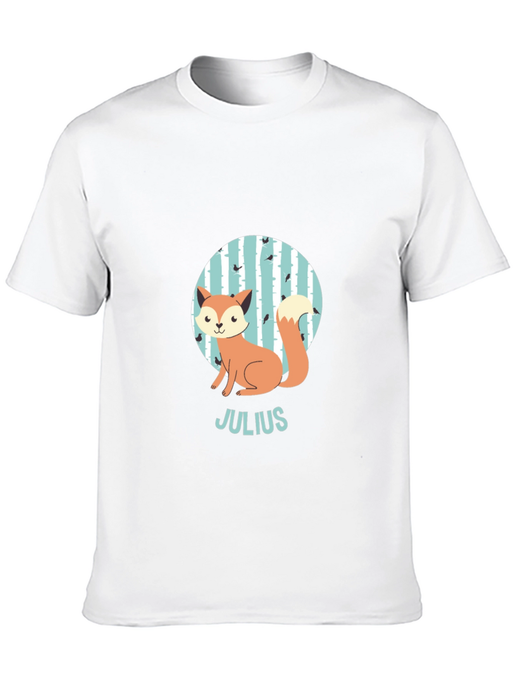 Cute Fox Julius Kids Personalized T-Shirt