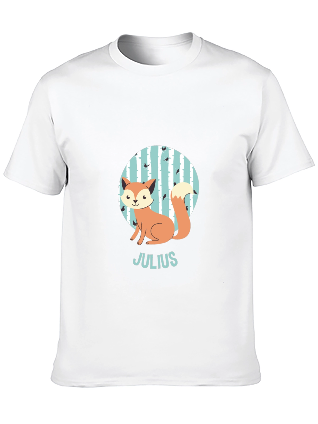 Cute Fox Julius Kids Personalized T-Shirt